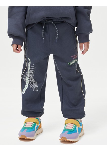 Pamuklu Desenli Jogger Pantolon (2-8 Yaş)