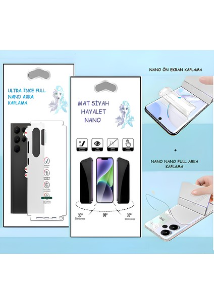 Huawei Nova Y71 - Nano Ekran Koruyucu Hayalet + Nano Arka Kaplama Set Ultra Ince Esnek