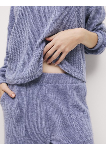 Regular Fit Cep Detaylı Pijama Alt