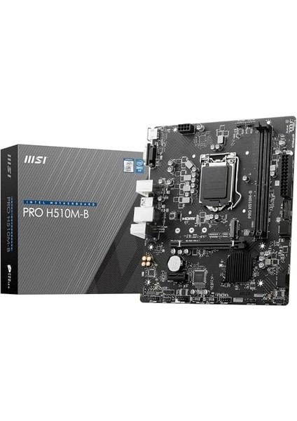 MB Pro H510M-B Soket 1200 Ddr4 2933MHZ,M.2 Usb3.2 1x 1g Lan Matx(Yalnızca 10. Nesil Destekli) Anakart