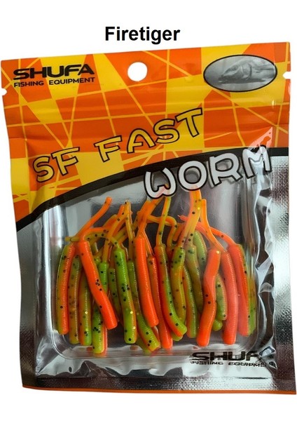 Fast Worm 5.2cm Lrf Silikon Yem (18'li Paket)
