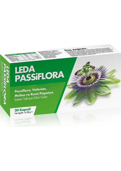 LEDA PASSİFLORA 30 KAPSÜL
