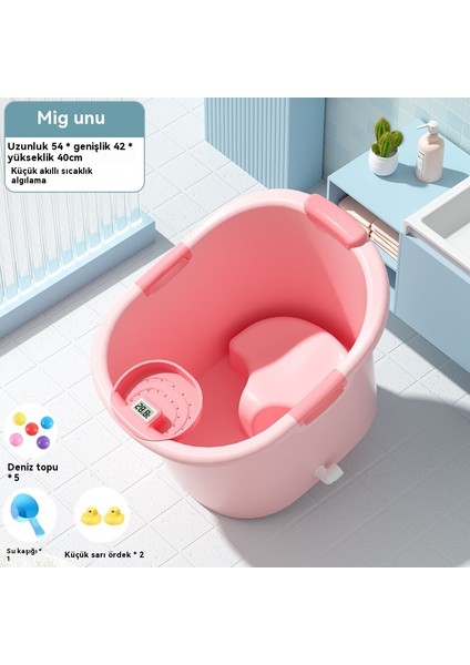 Çocuk Banyo Kovası Kalınlaştırılmış Bebek Banyo Kovası Bebek Oturabilir Banyo Kovası Küvet Ev Küveti Çocuk Küveti (Yurt Dışından)