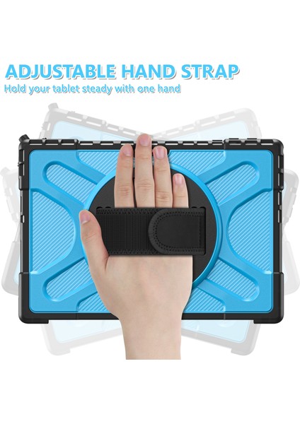 Microsoft Surface Pro Için Tpu + Pc Kılıfı 4/5/6/7 Mavi (Yurt Dışından) modelleri