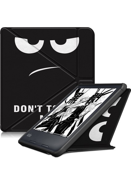 Kobo Libra2 2021 Big Eye Için Deri Tablet Kılıfı (Yurt Dışından)