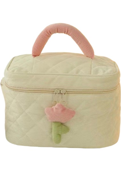 Route Büyük Kozmetik Çantası Kadife Sevimli Kozmetik Çantası Üst Düzey Sevimli Makyaj Çantası Taşınabilir Büyük Kapasiteli Kozmetik Saklama Çantası (Yurt Dışından)