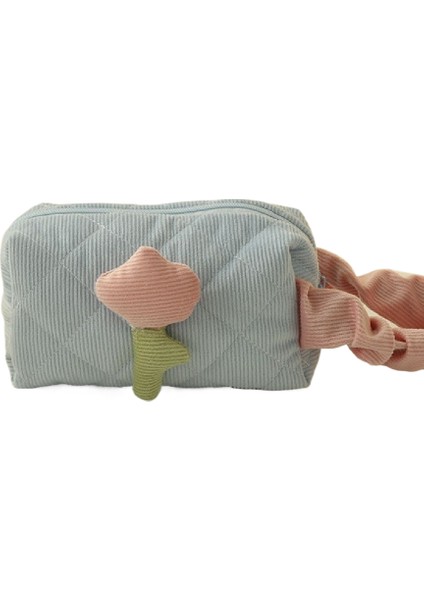 Route Küçük Kozmetik Çantası Kadife Sevimli Kozmetik Çantası Üst Düzey Sevimli Makyaj Çantası Taşınabilir Büyük Kapasiteli Kozmetik Saklama Çantası (Yurt Dışından)