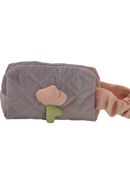 Route Küçük Kozmetik Çantası Kadife Sevimli Kozmetik Çantası Üst Düzey Sevimli Makyaj Çantası Taşınabilir Büyük Kapasiteli Kozmetik Saklama Çantası (Yurt Dışından)