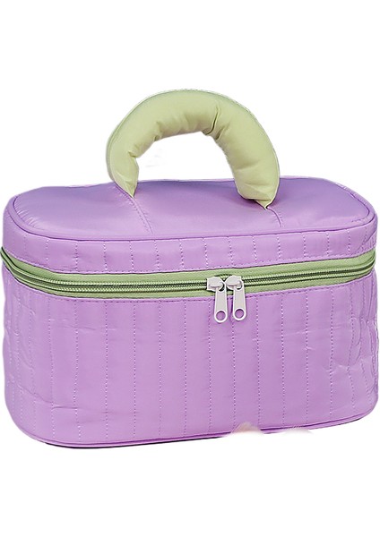 Route Kadınlar Için Büyük, Yüksek Görünümlü Kozmetik Çantası Büyük Kapasiteli, Taşınabilir, Üst Düzey Elde Tutulan Tuvalet Malzemesi Saklama Çantası (Yurt Dışından)