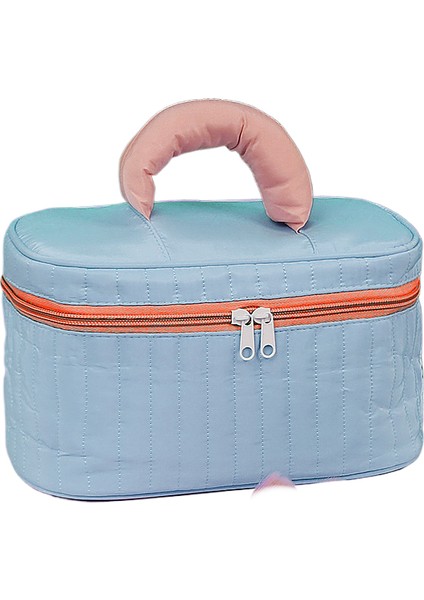 Route Kadınlar Için Büyük, Yüksek Görünümlü Kozmetik Çantası Büyük Kapasiteli, Taşınabilir, Üst Düzey Elde Tutulan Tuvalet Malzemesi Saklama Çantası (Yurt Dışından)