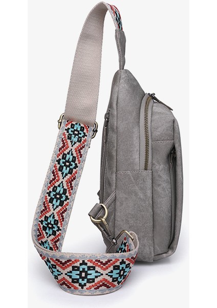 Göğüs Çantası Vintage Açık Seyahat Çantası Geniş Omuz Askısı Crossbody Çantası Bayanlar Göğüs (Yurt Dışından) modelleri
