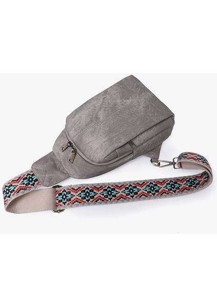 Göğüs Çantası Vintage Açık Seyahat Çantası Geniş Omuz Askısı Crossbody Çantası Bayanlar Göğüs (Yurt Dışından) indirimleri