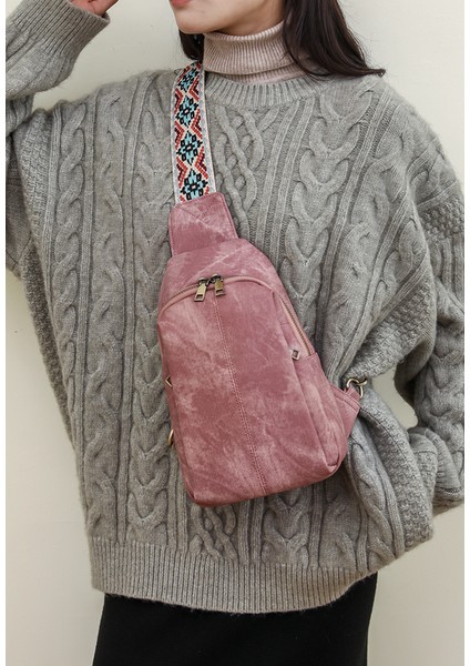 Göğüs Çantası Vintage Açık Seyahat Çantası Geniş Omuz Askısı Crossbody Çantası Bayanlar Göğüs (Yurt Dışından) indirimleri