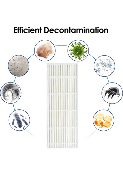 Ana Yan Fırça Hepa Filtre Mop Bezi Ecovacs Debot T30 Pro Omni Için (Yurt Dışından)