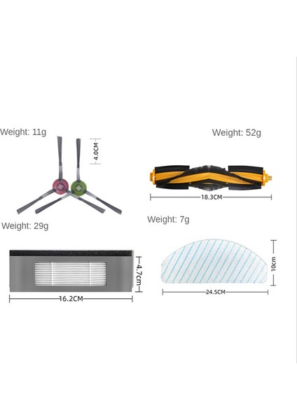 Lydsto W2 Robot Süpürge Yedek Parçaları Için 5 Adet Toz Torbası (Yurt Dışından)