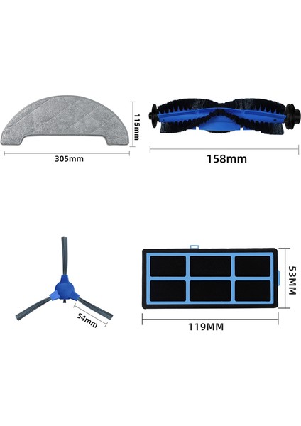 Xiaomi Mi Robot Vakumlu Mop 2s Robot Vakumlar 2'si 1 Arada Su Tankı (Yurt Dışından)