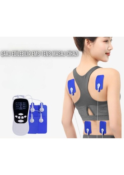 Tens Ems Masaj Cihazı Şarjlı Fizik Tedavi Aleti TP-1017