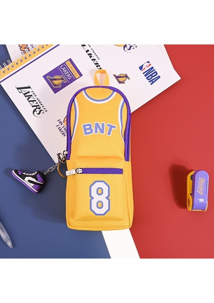 Futbol Yıldızı Kalem Çantası Ins Tarzı Niş Büyük Kapasiteli Yüksek Değerli Öğrenci Kırtasiye Çantası Ilk ve Orta Okul Öğrencileri Sevimli Kalem Çantası (Yurt Dışından)