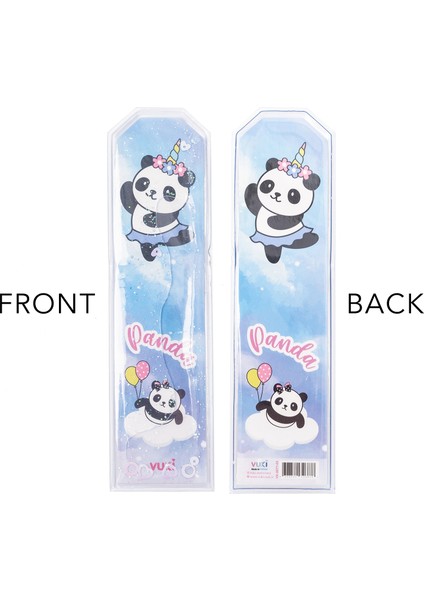 Panda Desenli Simli Sulu Kitap Ayracı