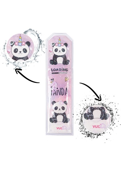 Panda Desenli Simli Sulu Kitap Ayracı fiyatları