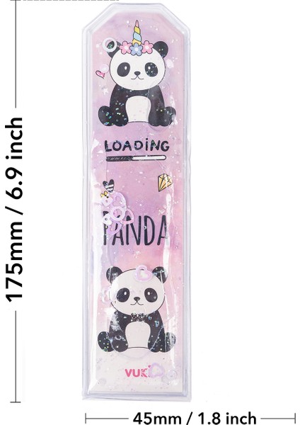 Panda Desenli Simli Sulu Kitap Ayracı fırsatları