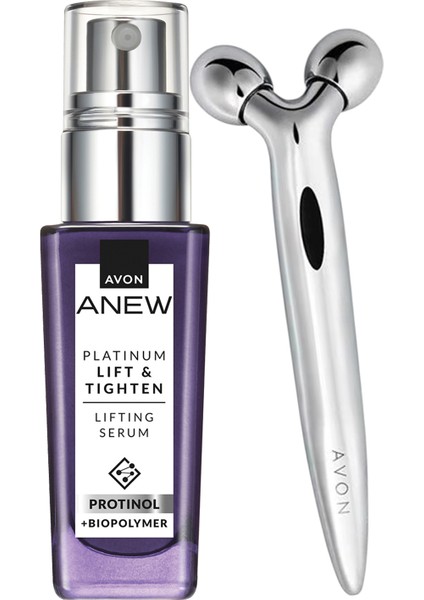 Anew Platinum Lifting Etkili Serum ve Masaj Rulosu Paketi