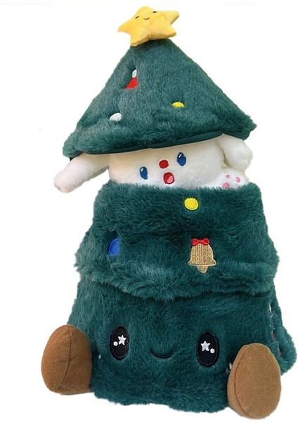 Karikatür Puding Köpek Yavrusu Noel Ağacı Bebek Peluş Oyuncak Yaratıcı Noel Dekorasyonu Çocuk Hediyesi Kız Bebek (Yurt Dışından)
