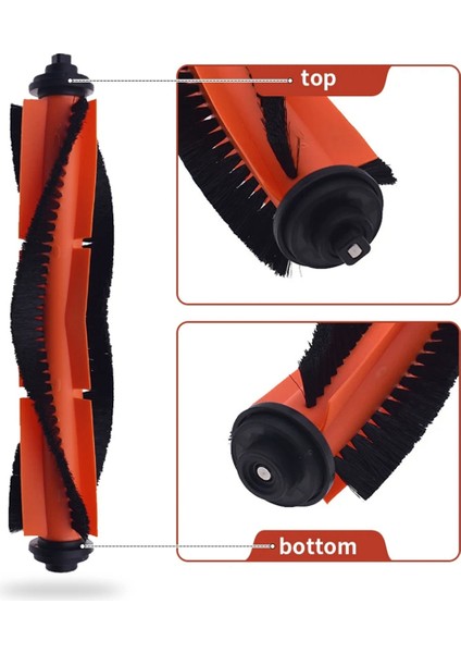 Ecovacs Deebot X2 Omni, X2 Pro Yedek Parçaları Için 4 Adet Ana Fırça (Yurt Dışından)