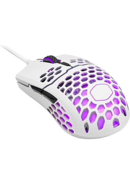 Master Mastermouse MM711 Rgb Ultra Hafif 60GR Mat Beyaz Optik Profesyonel Oyuncu Faresi (MM-711-WWOL1)