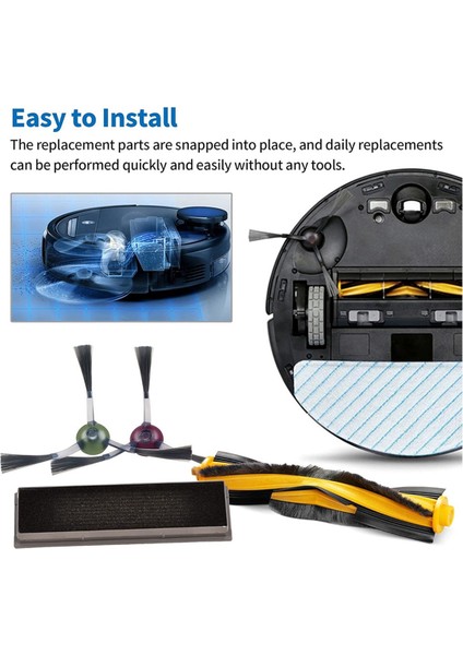 Robot Süpürge Için 12 Adet Toz Torbası Yedek Torbası (Yurt Dışından) modelleri