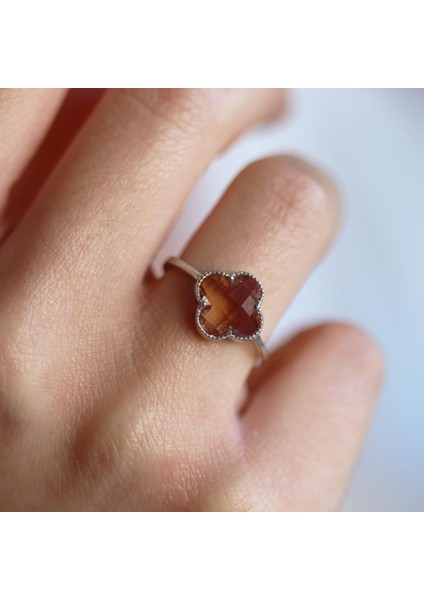 Zultanit Taşlı Ikonik Alhambra Yoncası Gümüş Set modelleri