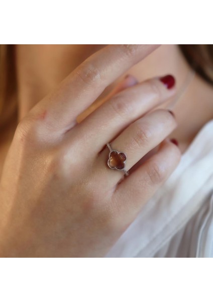 Zultanit Taşlı Ikonik Alhambra Yoncası Gümüş Set fırsatları