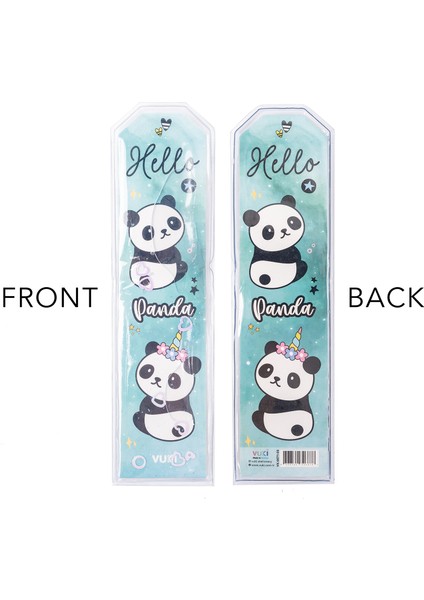 Panda Desenli Simli Sulu Kitap Ayracı