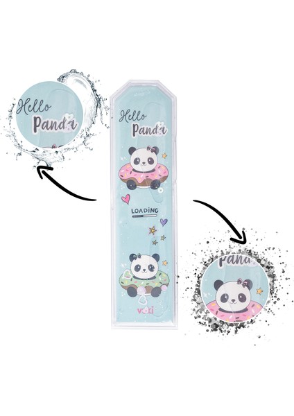 Panda Desenli Simli Sulu Kitap Ayracı fiyatları