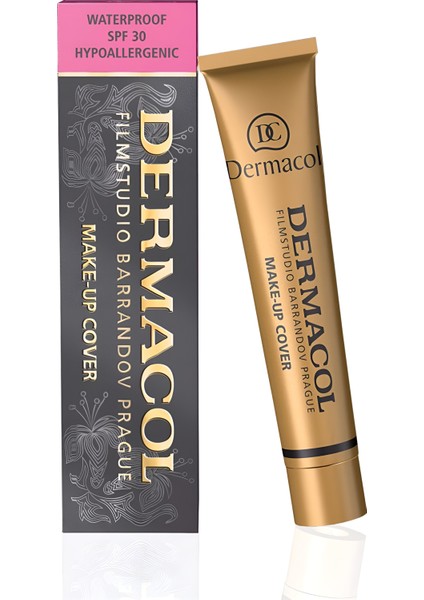 Make Up Fondöten 226 Uzun Süre Kalıcı, Tam Kapatıcı Likit Fondöten Spf 30 Dermacol fondöten, su geçirmez fondöten, yüksek kapatıcılık makyaj, uzun süre kalıcı fondöten,dövme kapatıcı fondöten