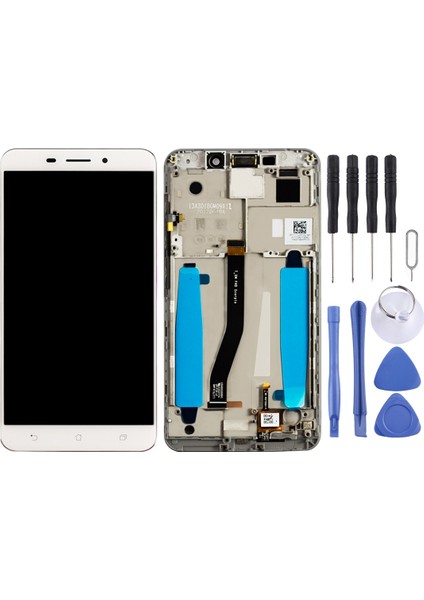 Asus Zenfone 3 Lazer ZC551KL Z01BDC Sayısallaştırıcı Için Oem LCD Ekran Çerçeveli Tam Yerleştirme (Beyaz) (Yurt Dışından) modelleri