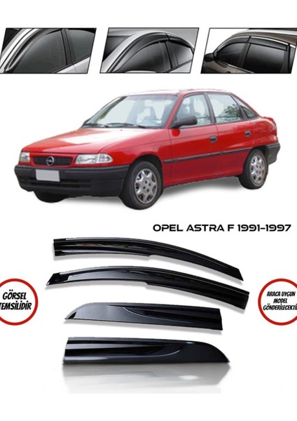 Opel Astra F 1991-1997 Oto Cam Rüzgarlık 4lü Takım
