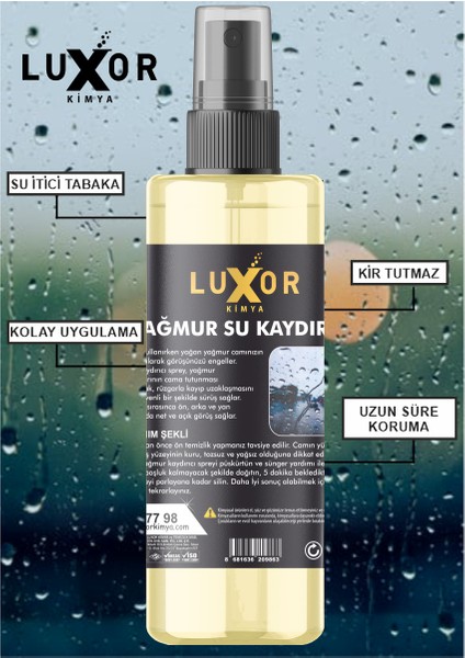 Yağmur Su Kaydırıcı Sprey 200 ml