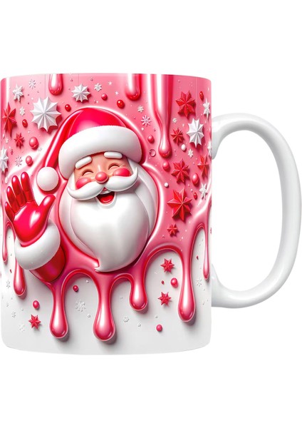 Noel Şişirilebilir Kardan Adam Kupası – Şişkin Tasarımlı Noel Baba Kupası, Noel Için 15OZ ve 11OZ Kahve Kupaları (Yurt Dışından)