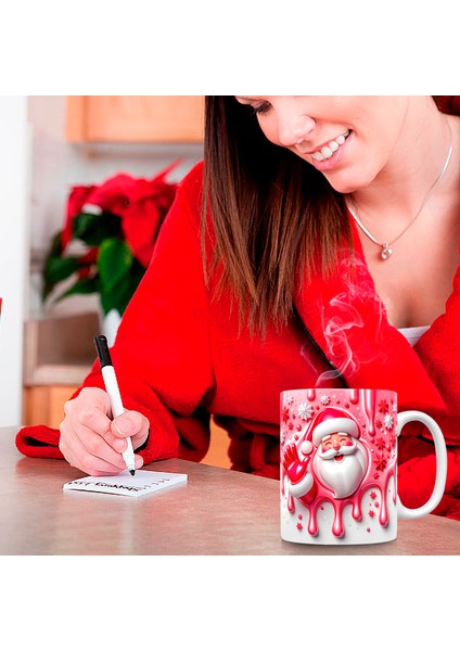 Noel Şişirilebilir Kardan Adam Kupası – Şişkin Tasarımlı Noel Baba Kupası, Noel Için 15OZ ve 11OZ Kahve Kupaları (Yurt Dışından) fırsatları