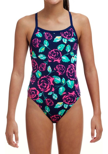 Ss Feeling Rosy Kız Çocuk Antrenman Mayo, Ince Askılı