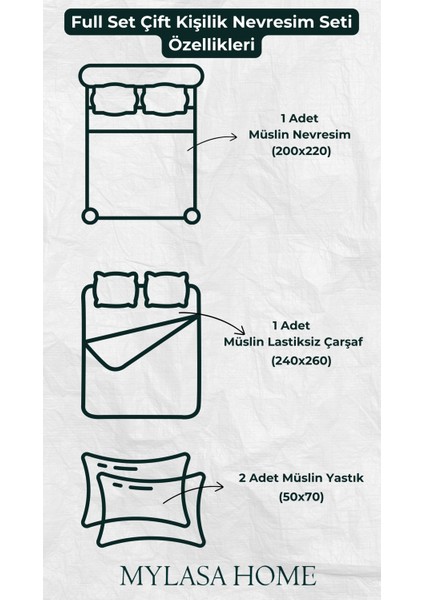 Full Set Müslin Kırmızı Nevresim Takımı Çift Kişilik | Nevresim,yastık Kılıfı,düz Çarşaflı | modelleri