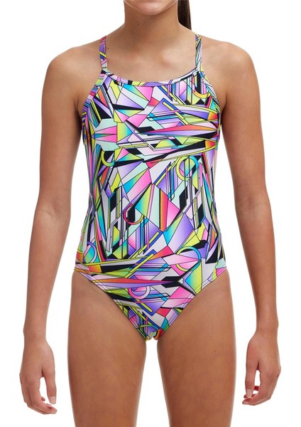 Db Scissor Kick Kız Çocuk Antrenman Mayo, Elmas Sırt