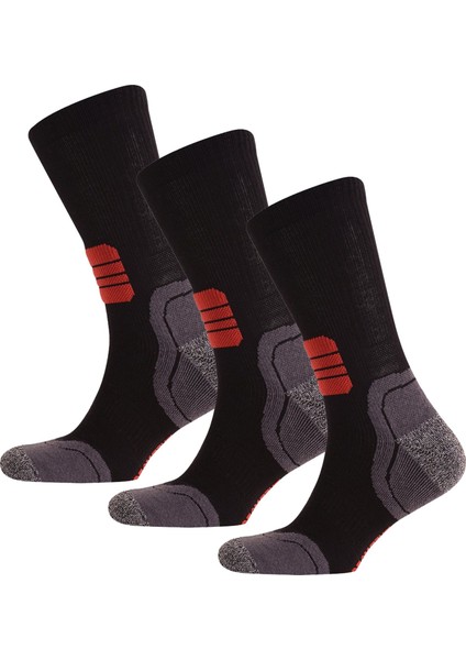 Running Çorap Unisex 3'lü Paket Siyah