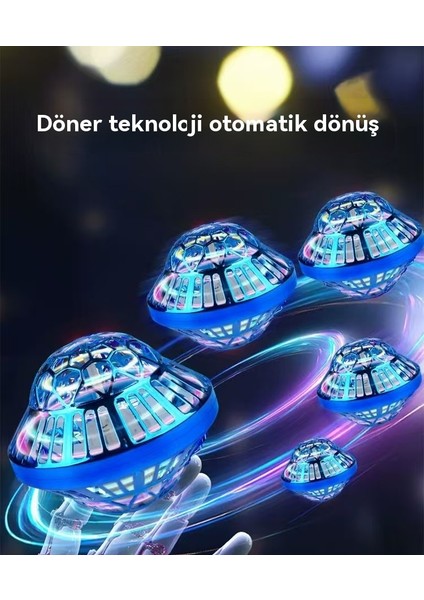 Ufo Uçan Daire Döner Top Parlayan Uçan Uçan Uçan Top Algılama Uçan Top Parmak Ucu Gyro Ebeveyn-Çocuk (Yurt Dışından)