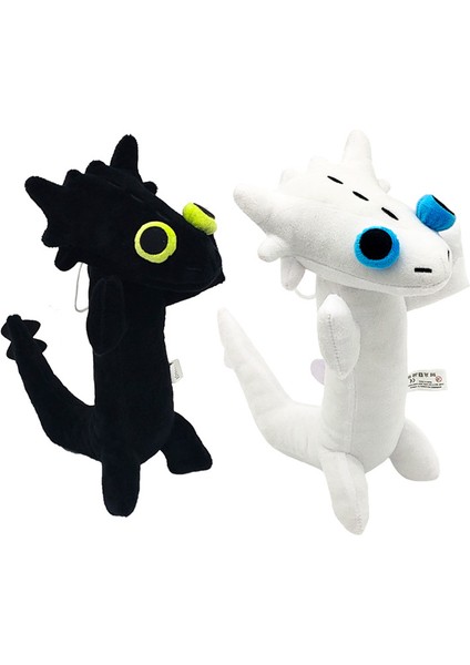 25CM Sevimli Toothless Dancing Dans Ejderha Oyuncak Beyaz Dişsiz (Yurt Dışından)