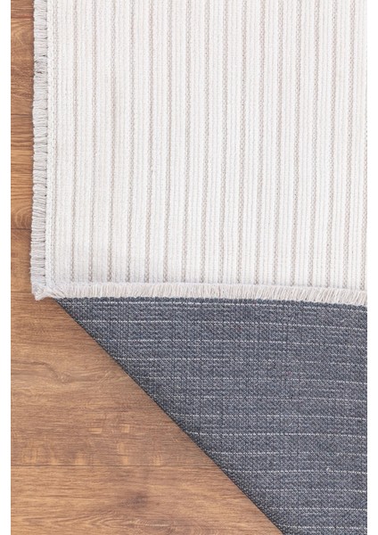 Ravi Yıkanabilir Kaydırmaz,pamuk Dokuma,premium Kalite Salon&mutfak&yemek Odası Kilimi 1701A-KREM