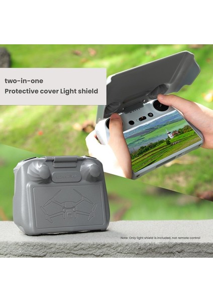 Mini 3 Pro Için 2'si 1 Arada Uzaktan Kumanda Güneşlik Güneşlik Koruyucu Kabuk Kapağı (Yurt Dışından) modelleri