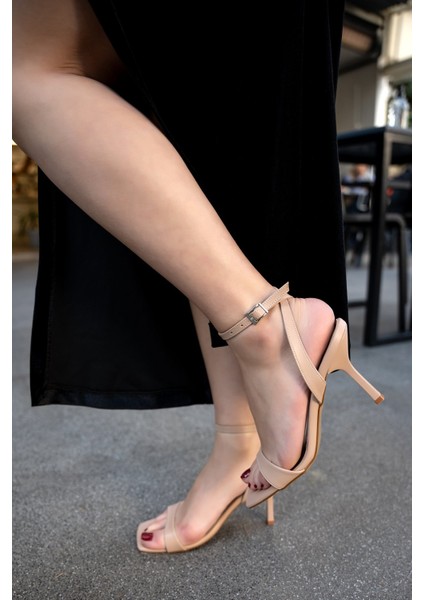 Meddy Rugan Deri Kadın Topuklu Ayakkabı modelleri