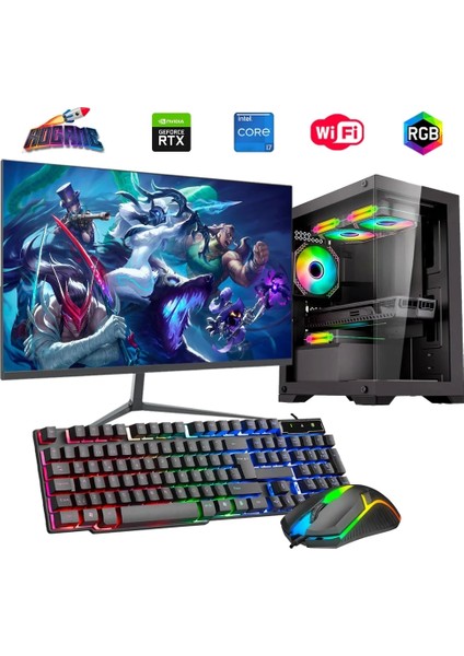 I7 13700F 32GB Ddr4 1tb M2 8gb RTX3050 24" Mon. Oyun Bilgisayarı